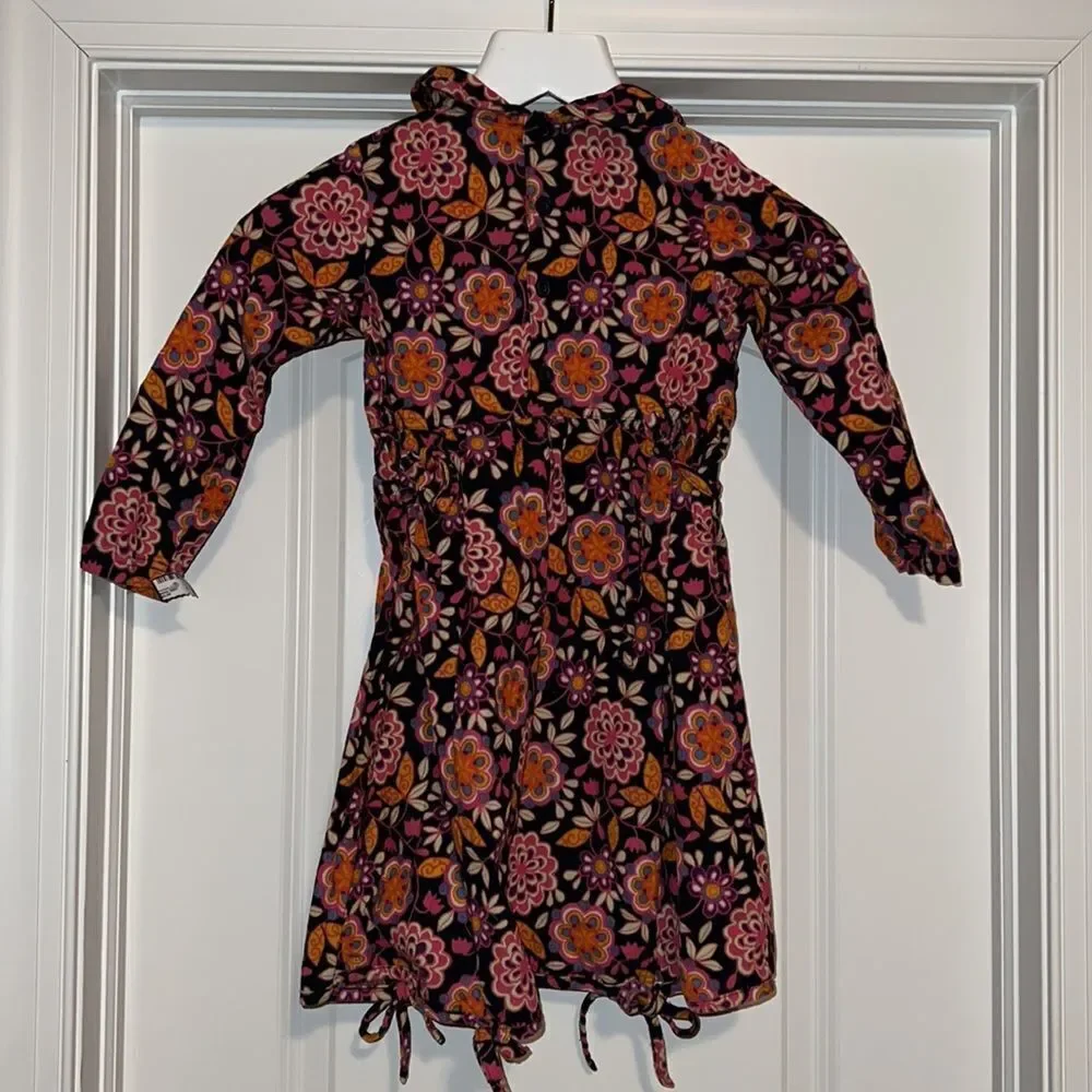 HANNA ANDERSSON girls corduroy autumn floral dress. Size 110 (5) - Picture 2 of 8